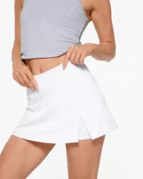 BURBANK SPLIT MINI SKORT WHITE