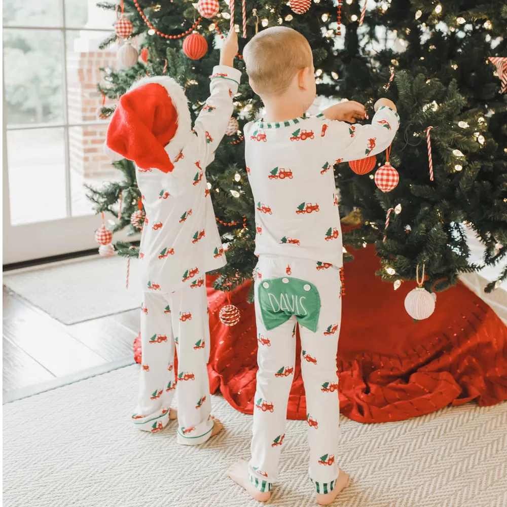 Buttflap Pajamas - Christmas Tractor Holiday Lounge PREORDER