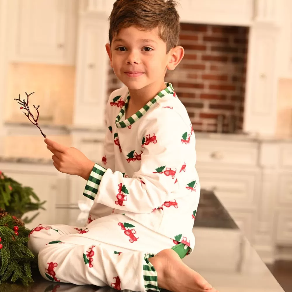 Buttflap Pajamas - Christmas Tractor Holiday Lounge PREORDER