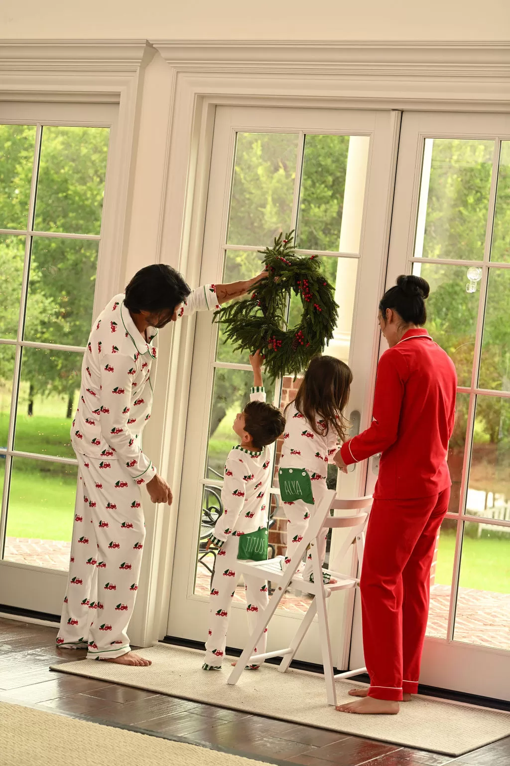 Buttflap Pajamas - Christmas Tractor Holiday Lounge PREORDER