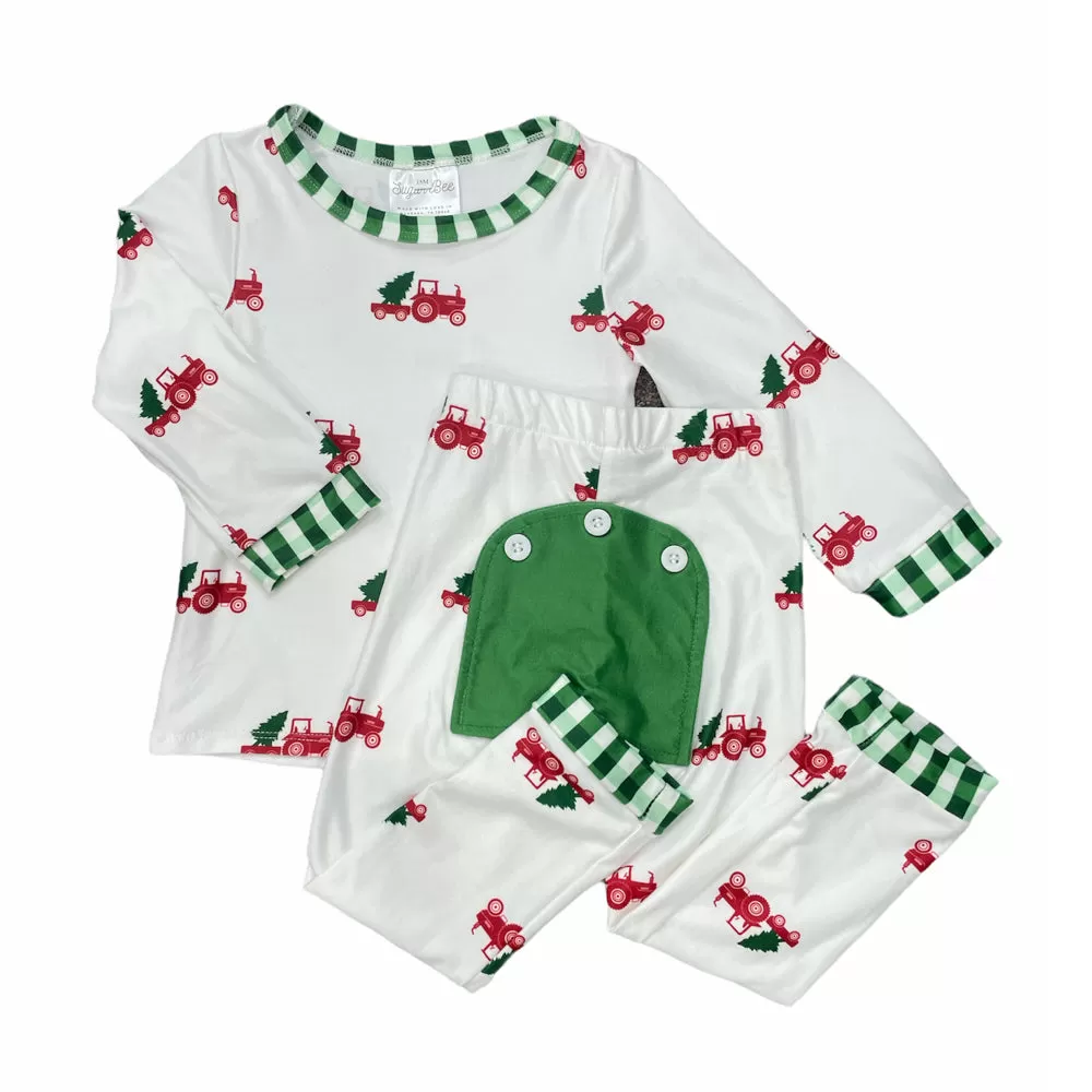 Buttflap Pajamas - Christmas Tractor Holiday Lounge PREORDER