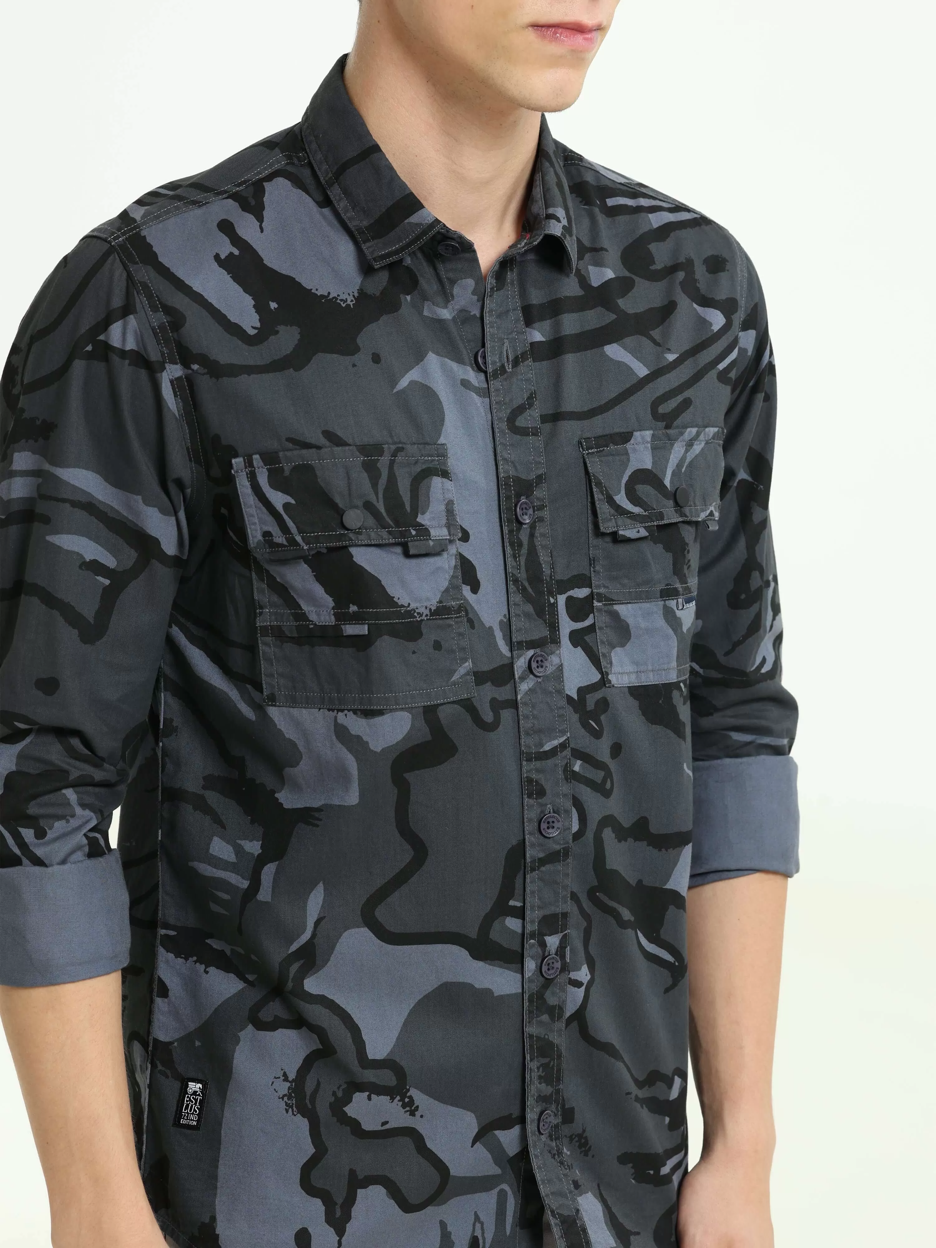 Camo Cargo navy shirt