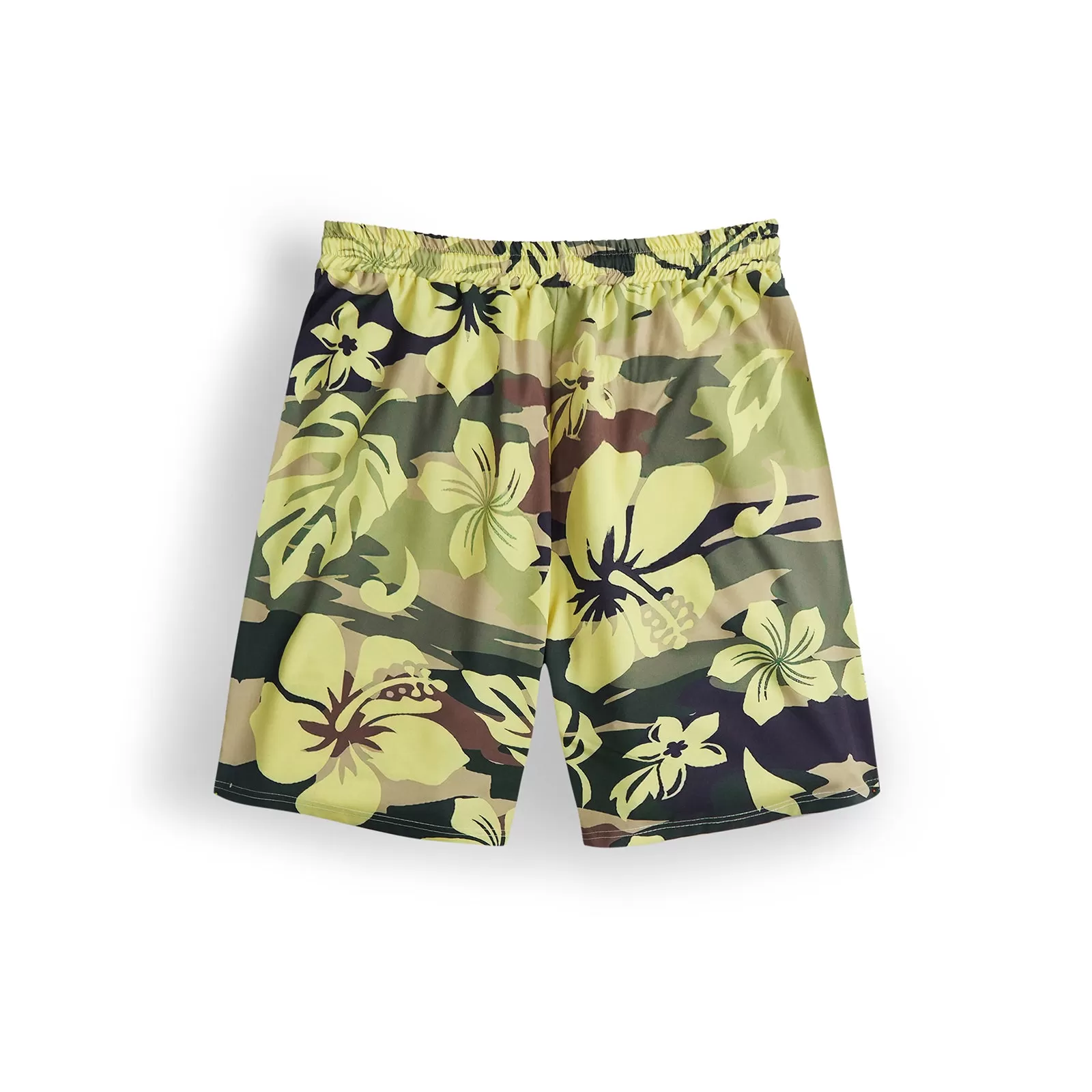 CAMO FLOWER PRINTED 11'' INSEAM SWIM TRUNKS