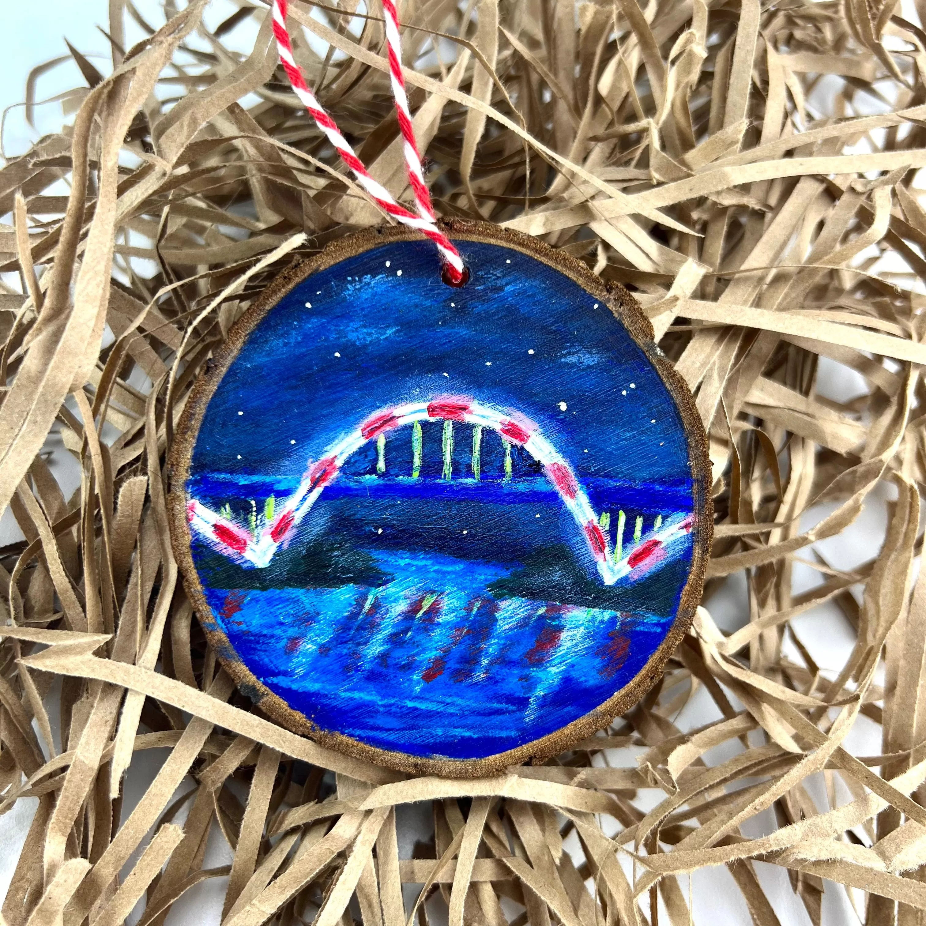 Candy Cane Hoan Bridge Ornament