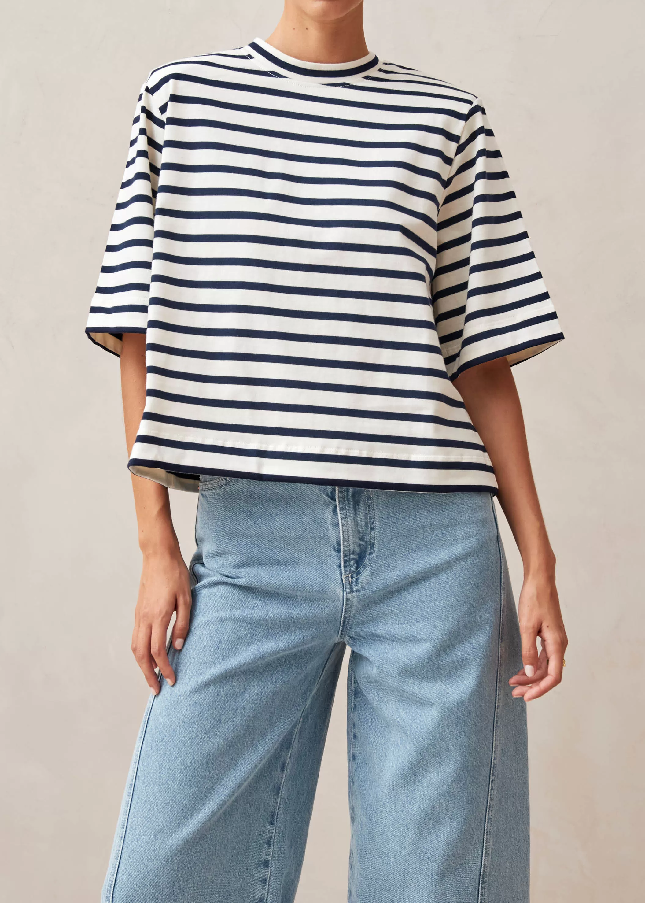 Capa Stripes Navy And White Tshirt