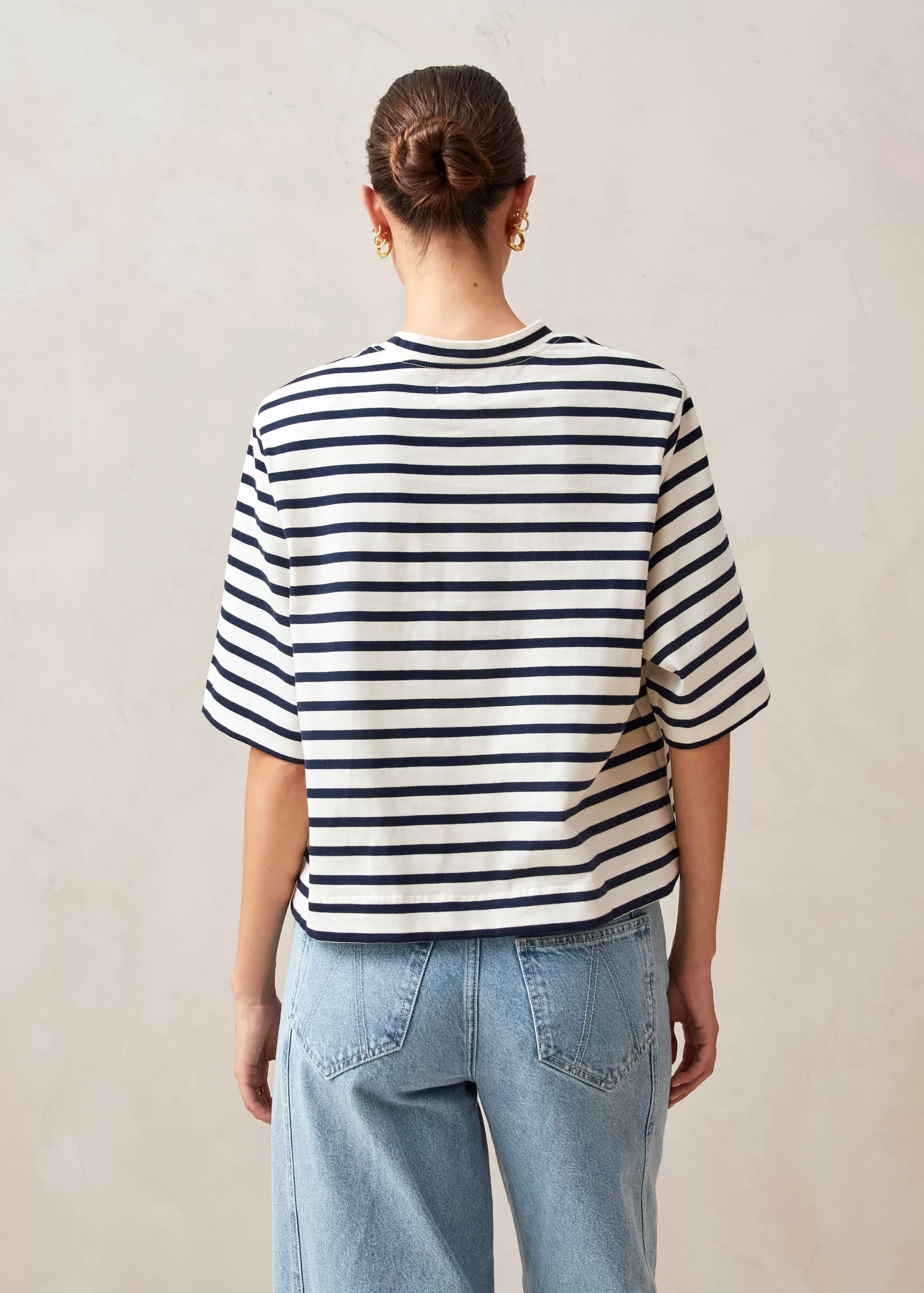 Capa Stripes Navy And White Tshirt