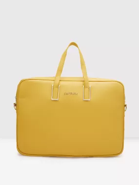 Caprese Cora Laptop Tote Large Ochre