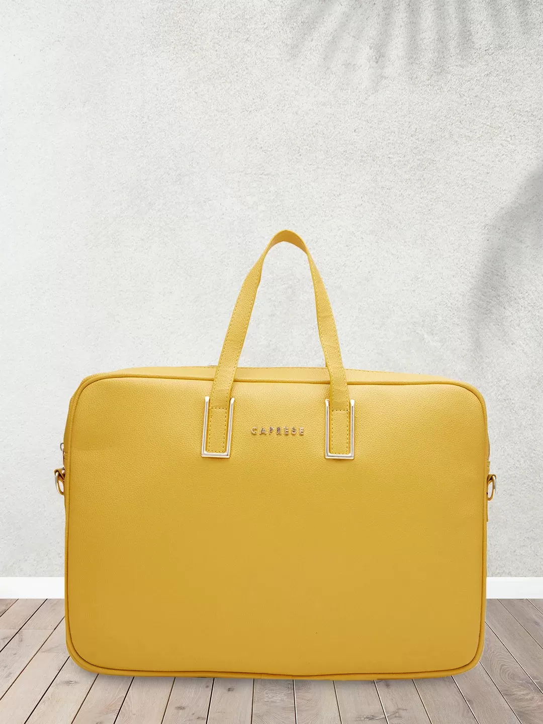 Caprese Cora Laptop Tote Large Ochre