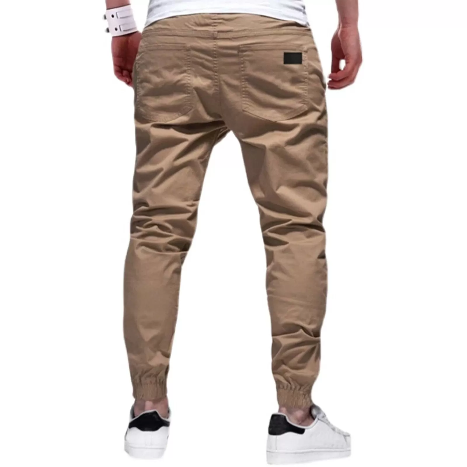 CASUAL DRAWSTRING MULTI-POCKETS JOGGER PANTS