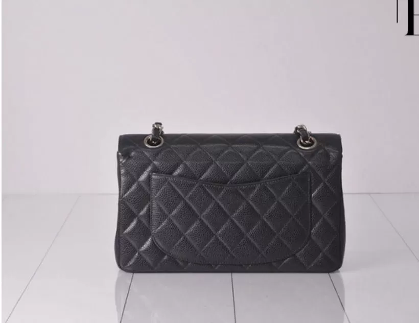 Chanel W Flap 23 Caviar Chain Shoulder SV Metallic Parts 6th Series