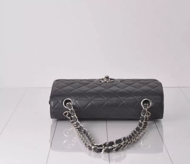 Chanel W Flap 23 Caviar Chain Shoulder SV Metallic Parts 6th Series