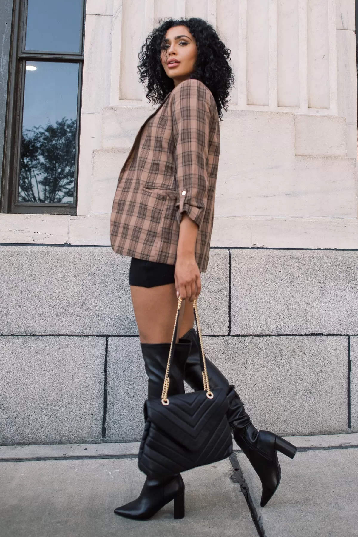 Checklist Chic Plaid Blazer - Final Sale