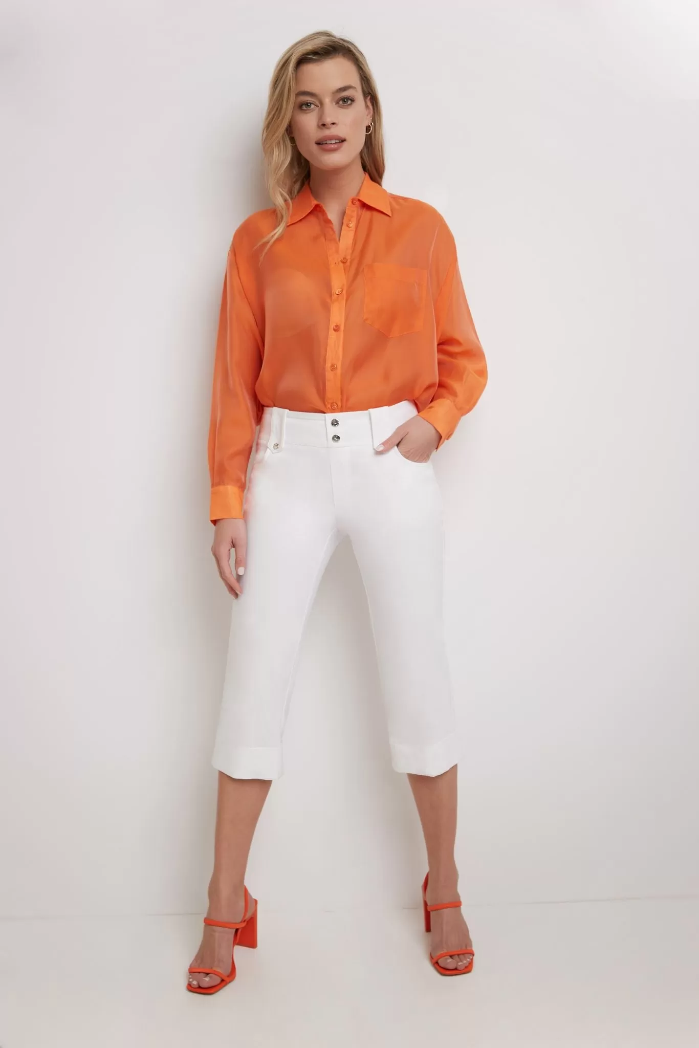 Chic Capri with Classic Cuffed Hem