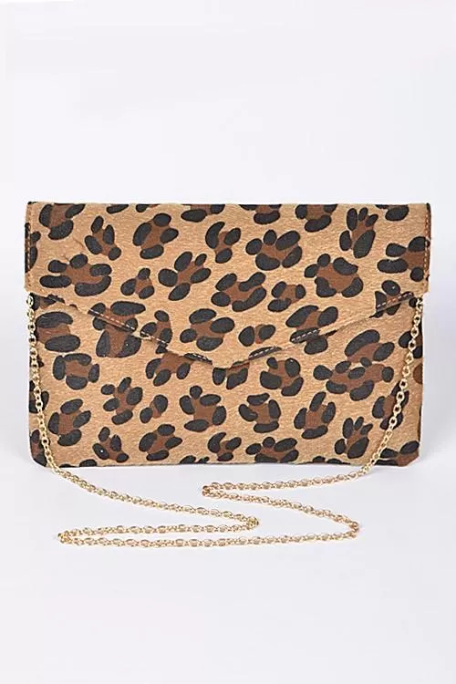 Chic Leopard Envelope Clutch