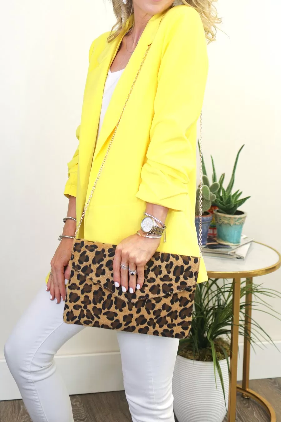 Chic Leopard Envelope Clutch