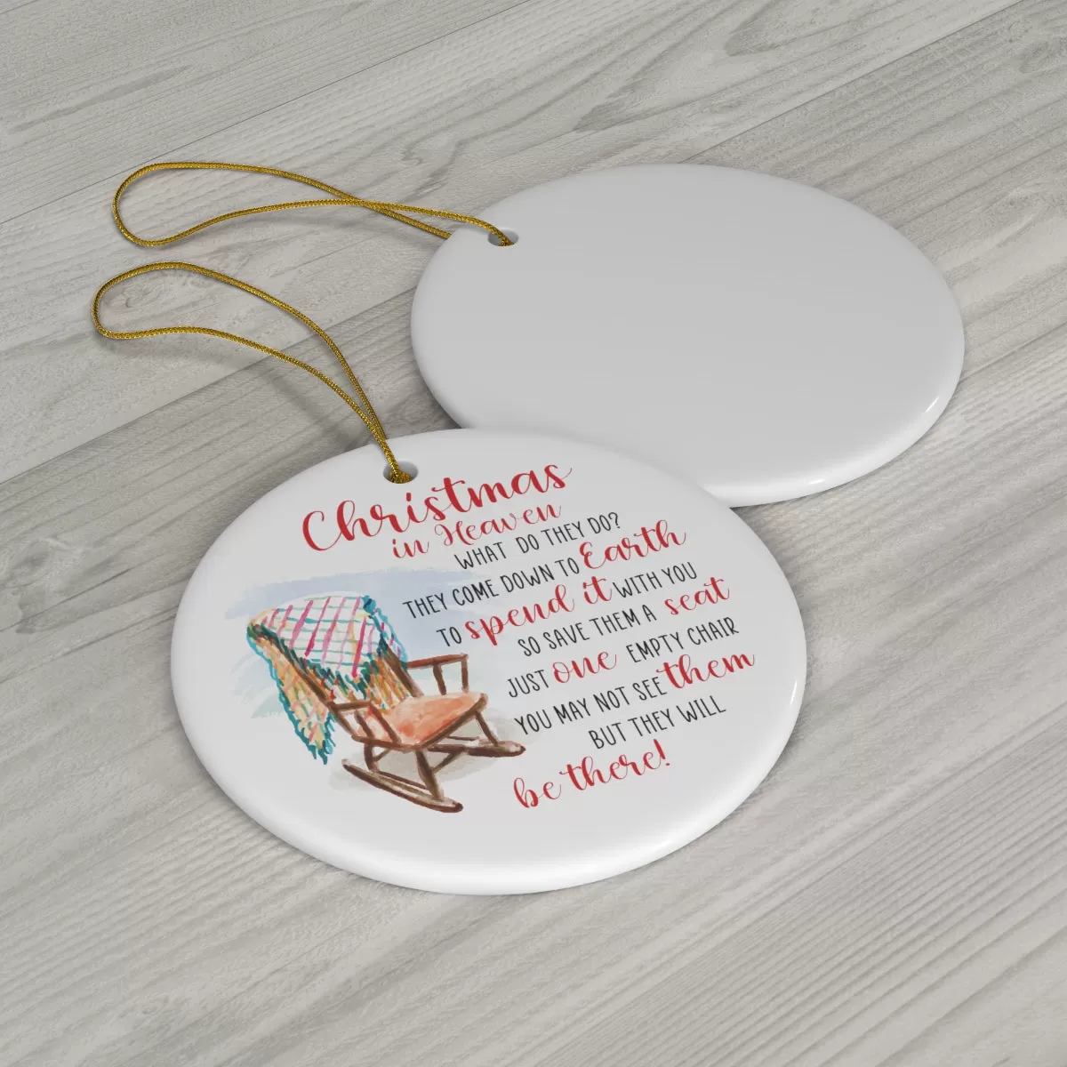 Christmas in Heaven Memorial Tree Ornament