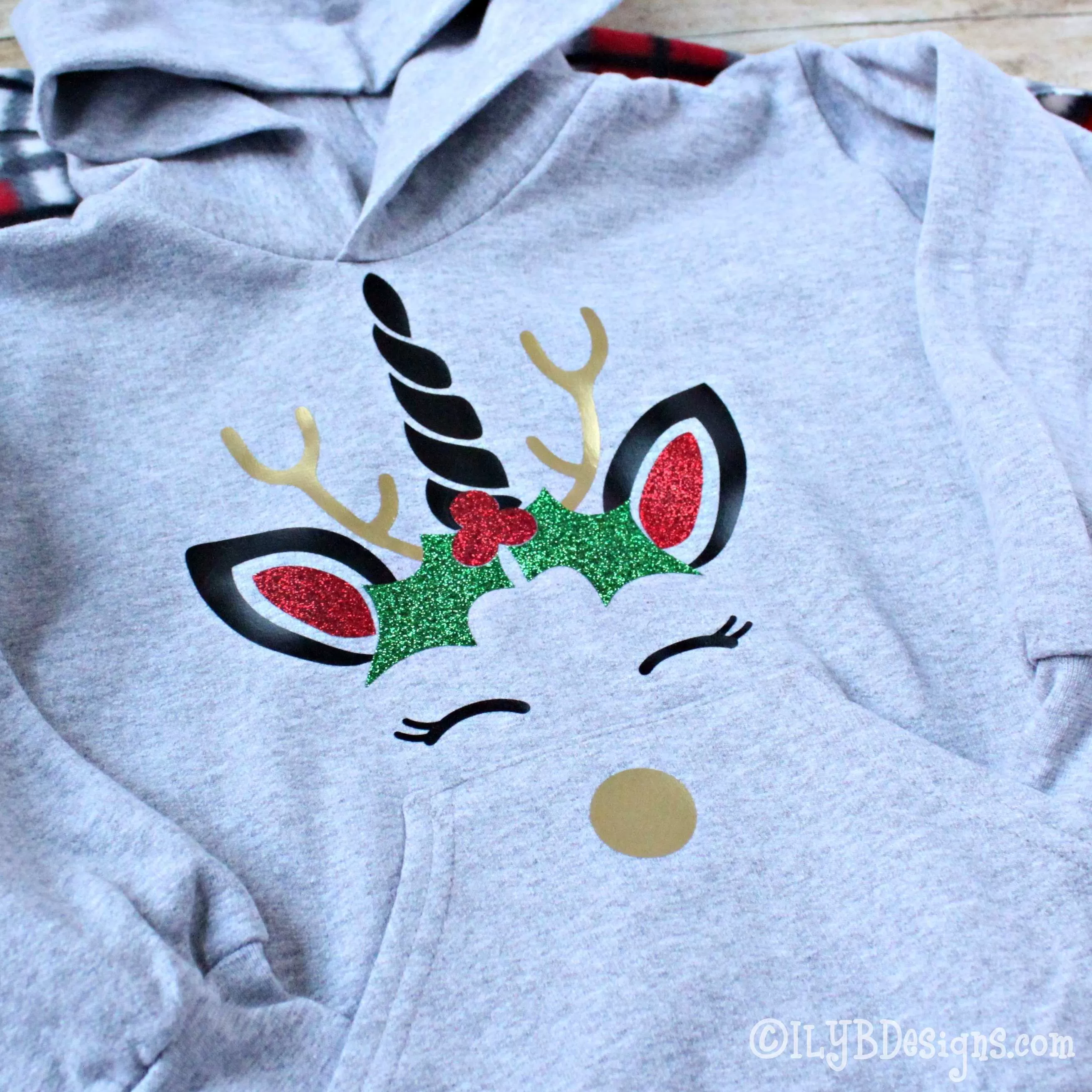 CHRISTMAS UNICORN Children's Hoodie Sweatshirt - CHRISTMAS UNICORN Kids Sweatshirt