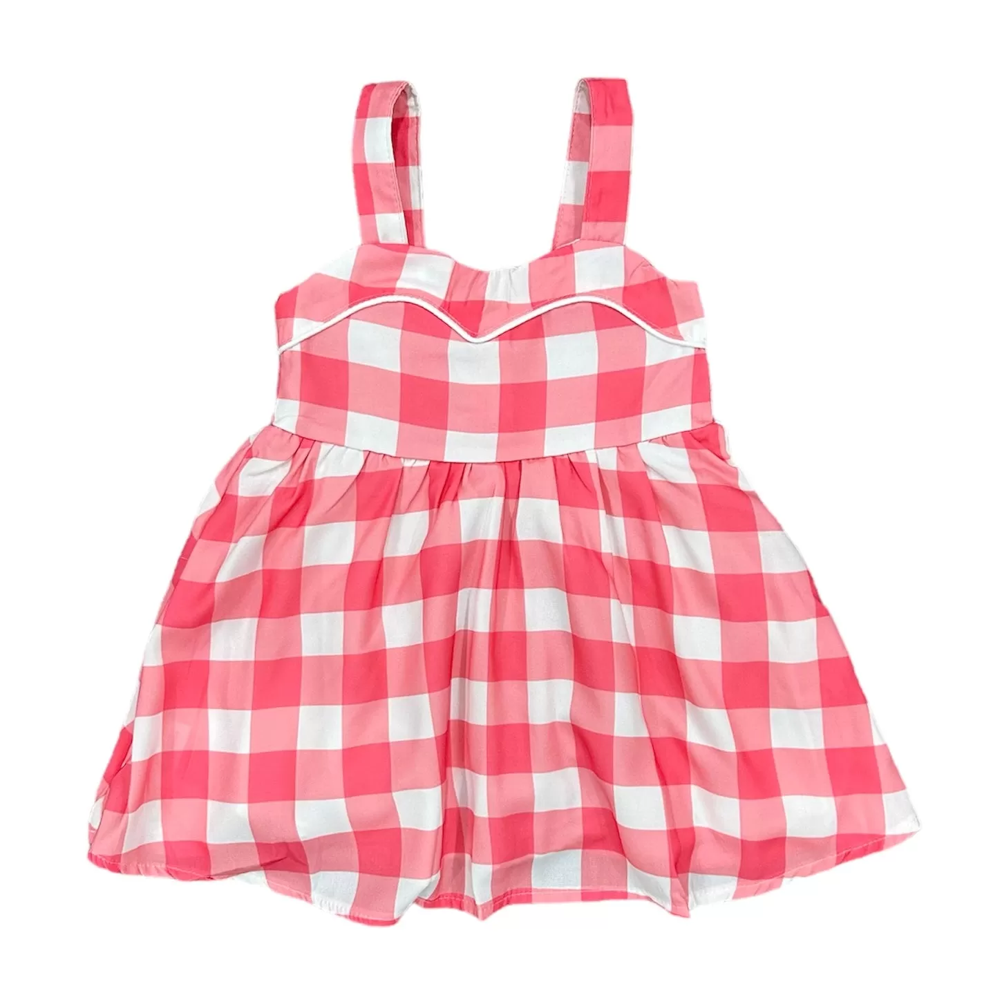 Claire Tank Dress - Pink Gingham