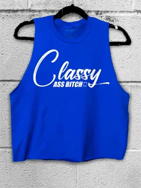 CLASSY CROP TANK TOP*ROYAL*