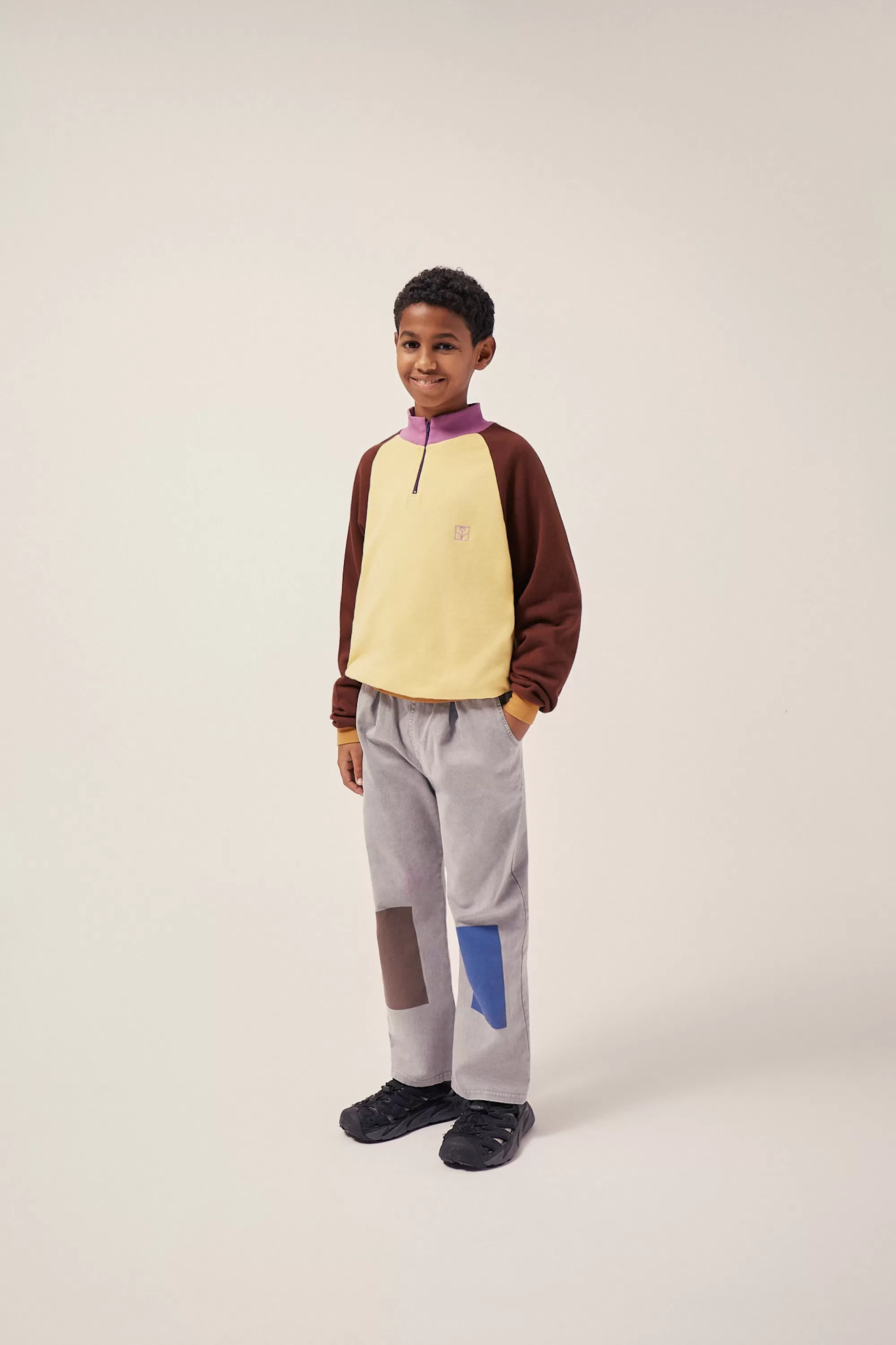 Color Block Oversized Kids Sweatshirt