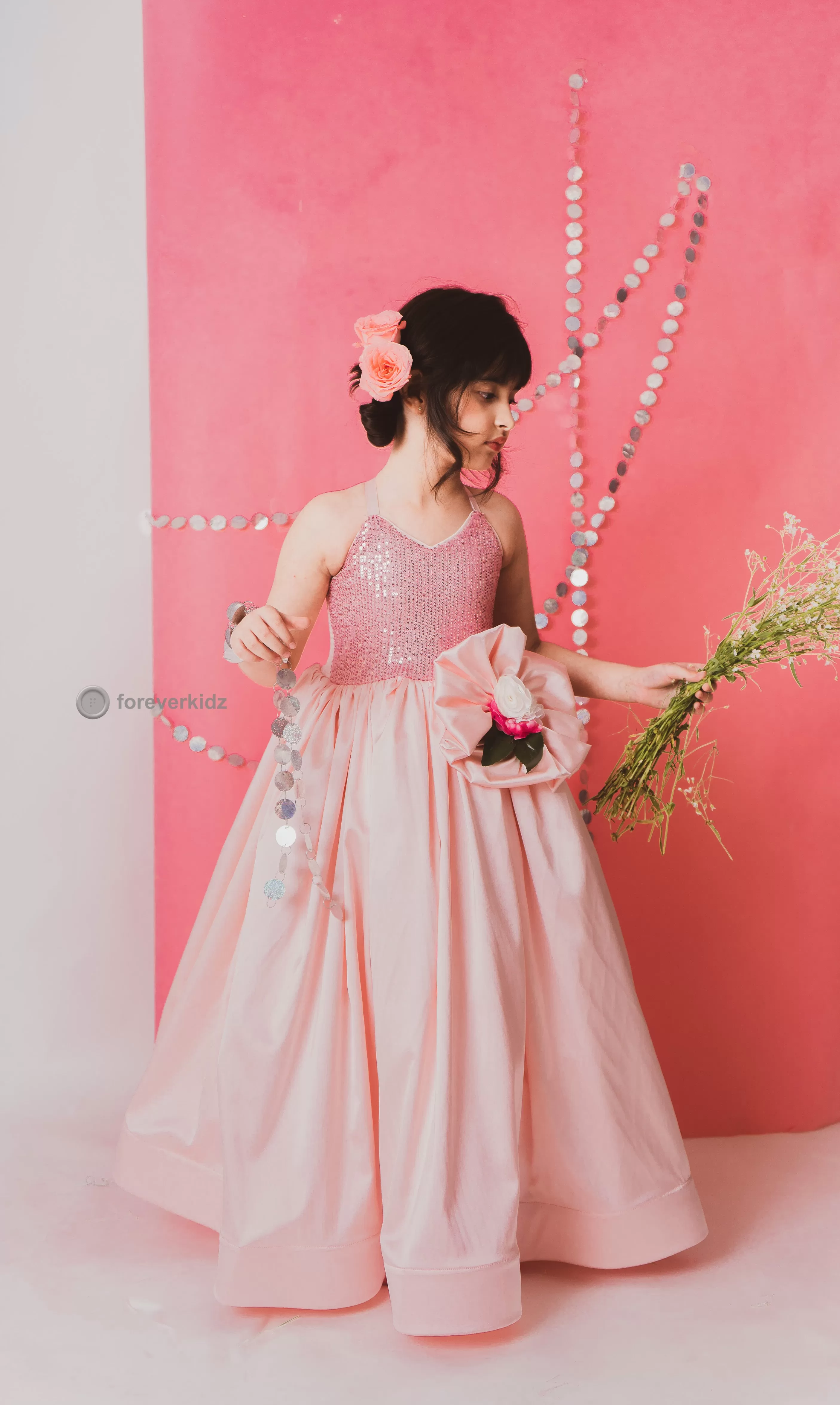 Cotton Candy Flower Gown