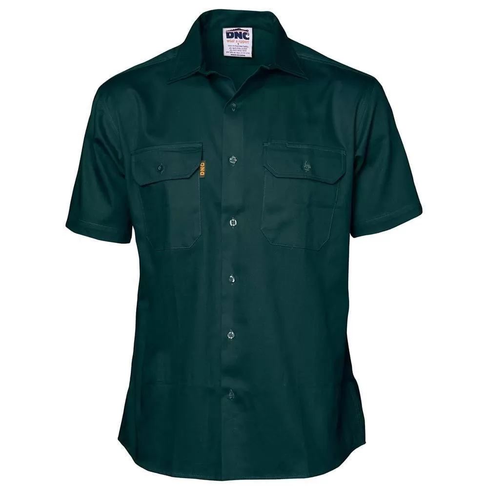 Cotton Drill Short Sleeve Work Shirt