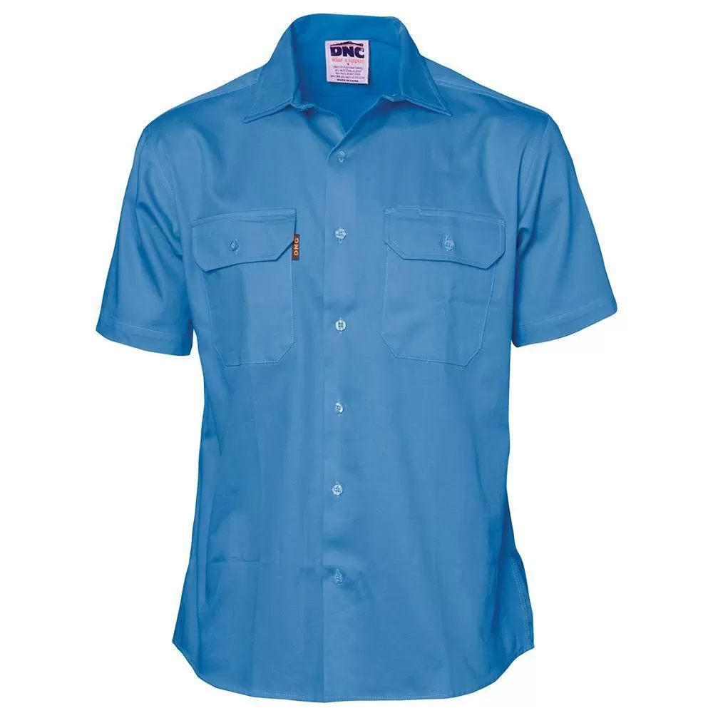 Cotton Drill Short Sleeve Work Shirt