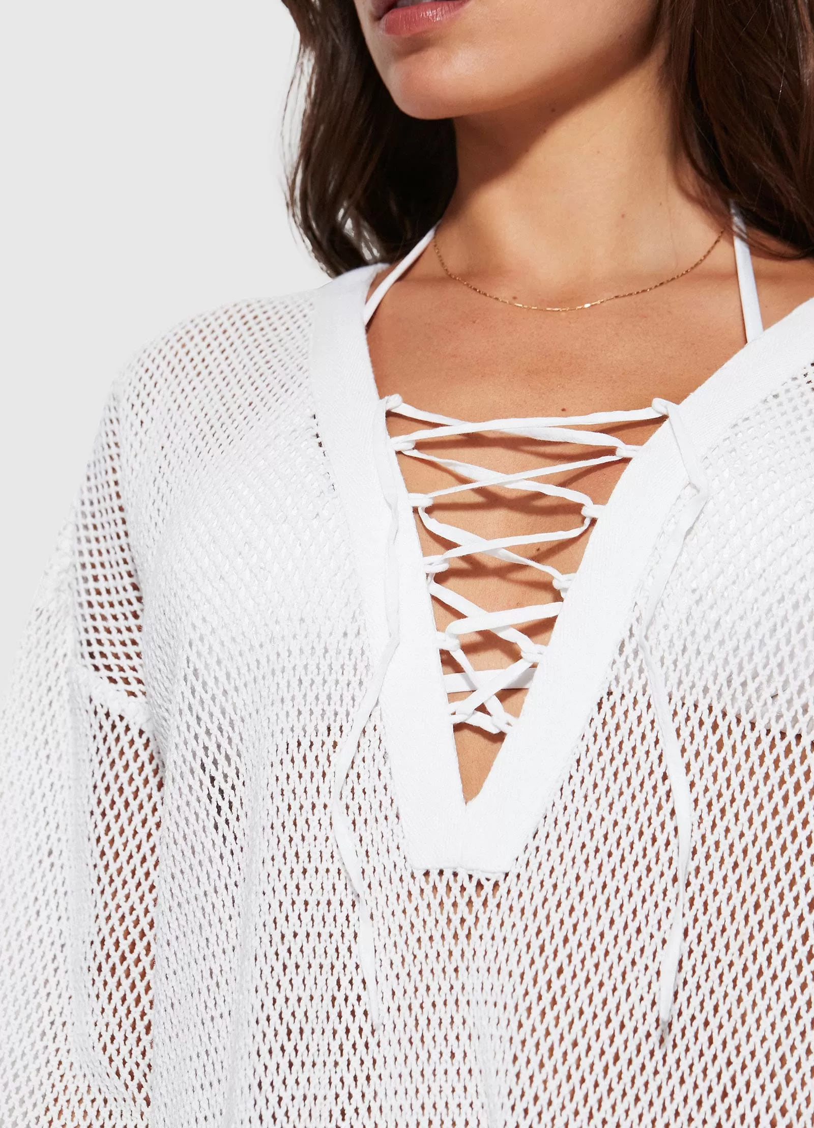 Crochet Cover Up - White