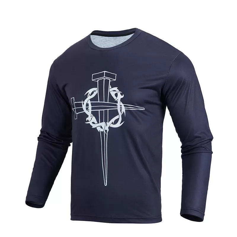 CROSS PRINTED LONG SLEEVE