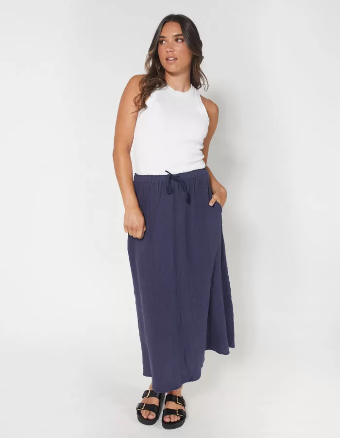 Dear Sutton Jamila Skirt - Naval Blue