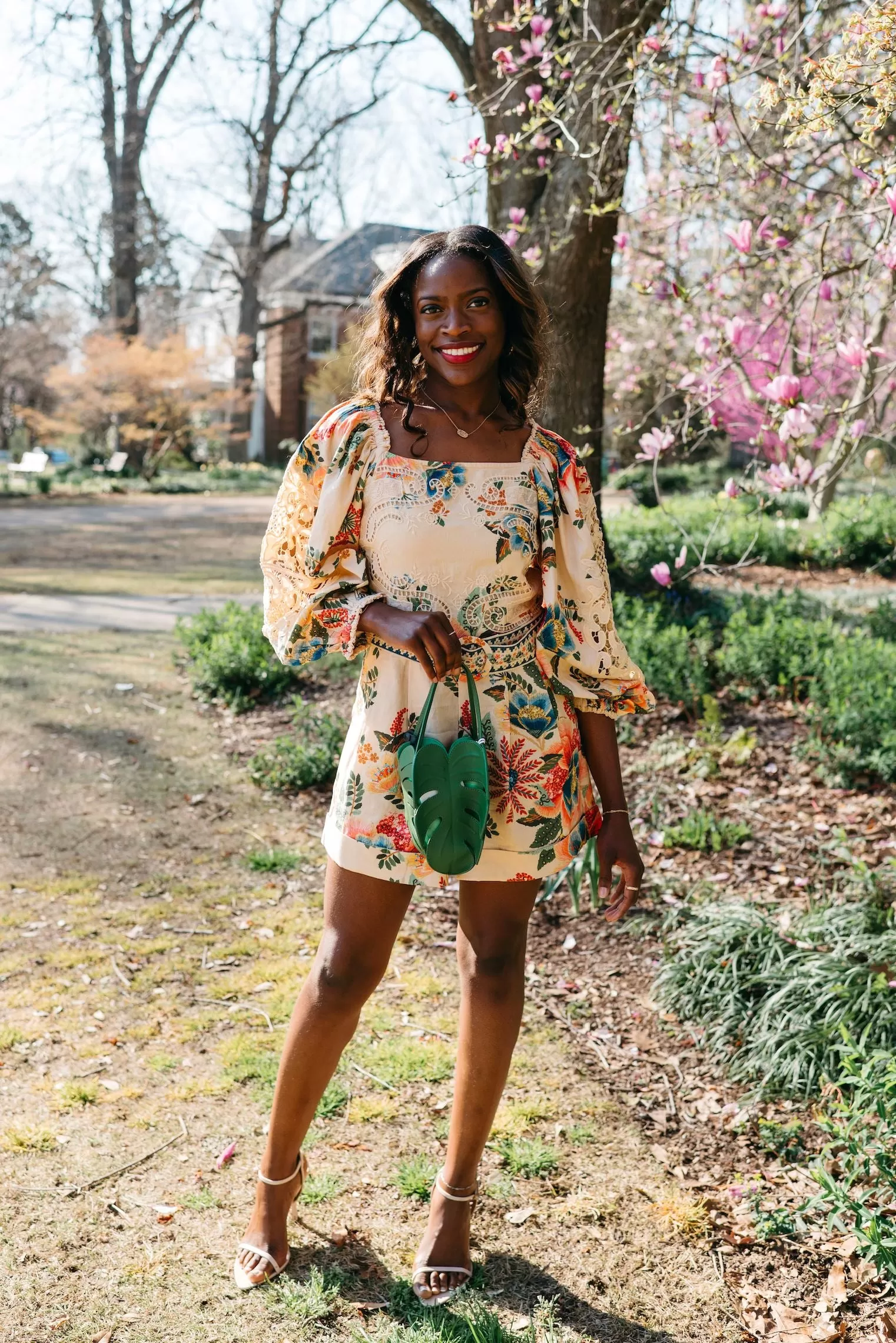 Delicate Garden Sand Romper