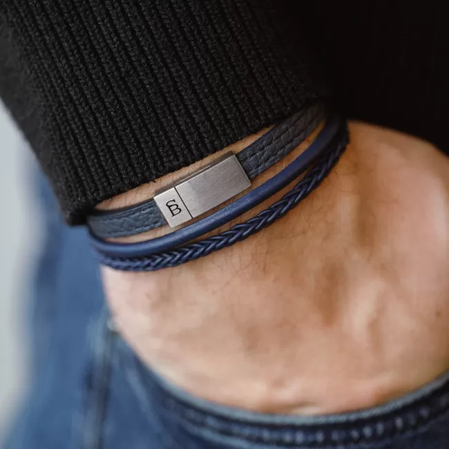 Denby Leather Bracelet Blue