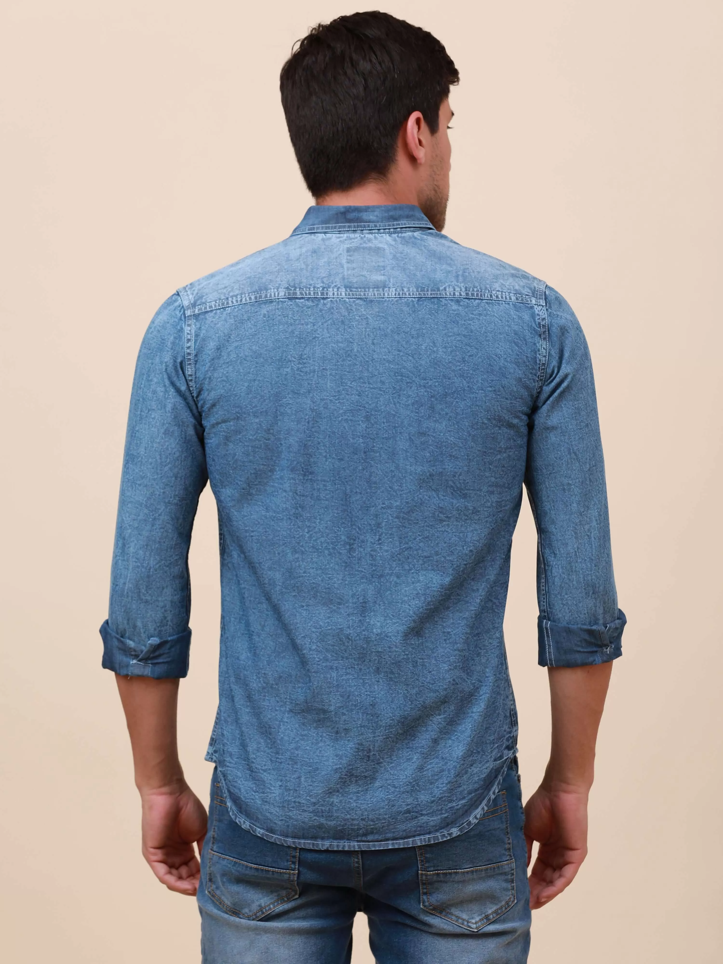 Denim Double Pocket Shirt