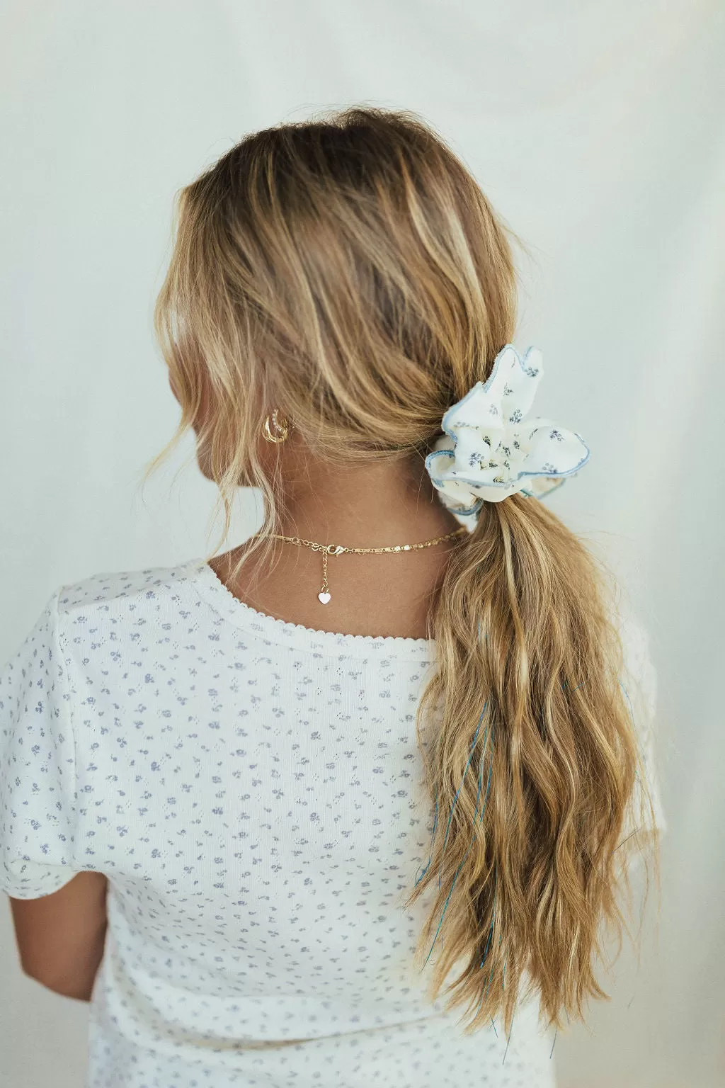 *Double Scalloped Ruffle Scrunchie