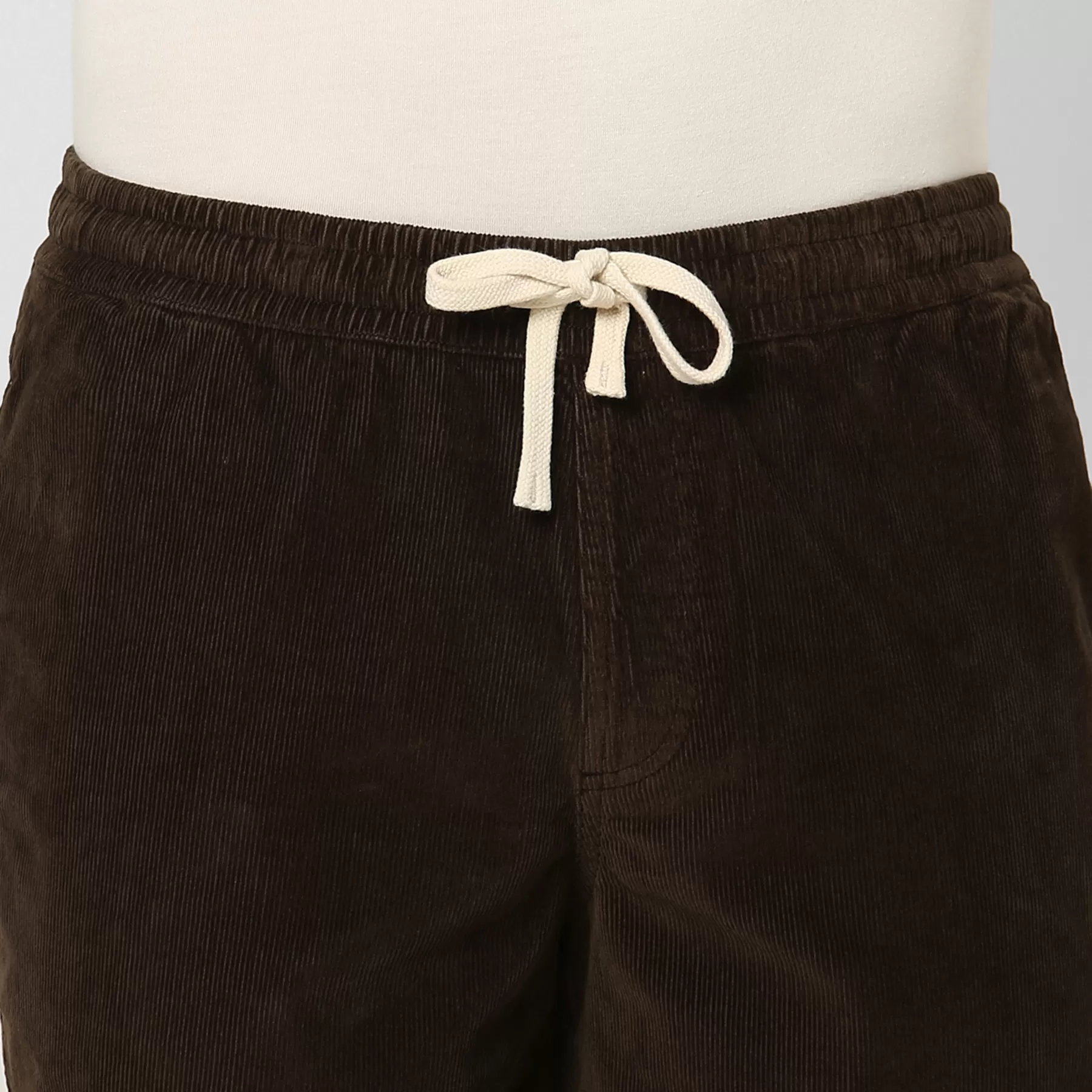 Drawstring Corduroy Short