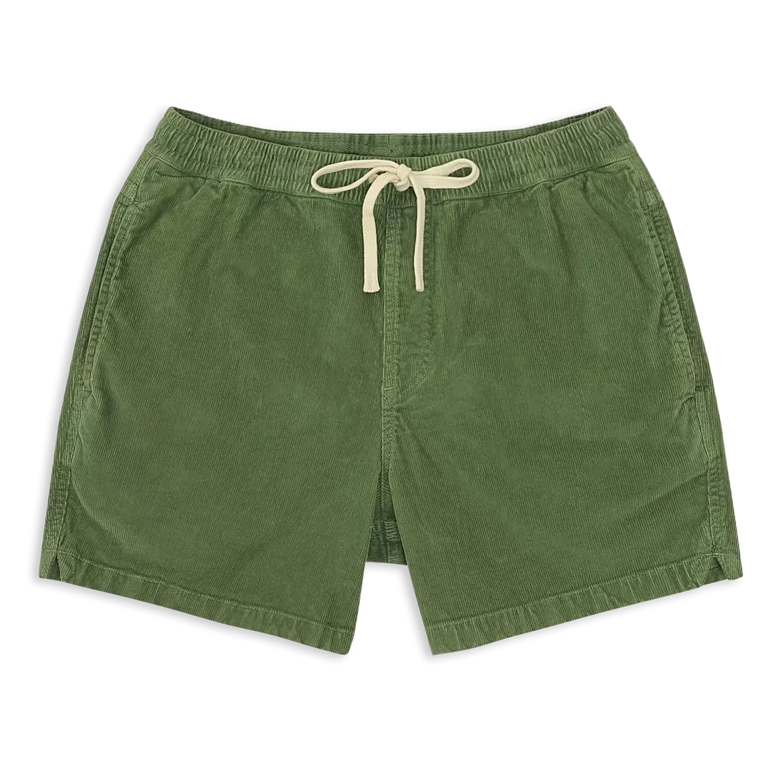 Drawstring Corduroy Short