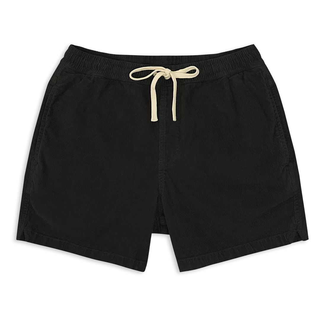 Drawstring Corduroy Short