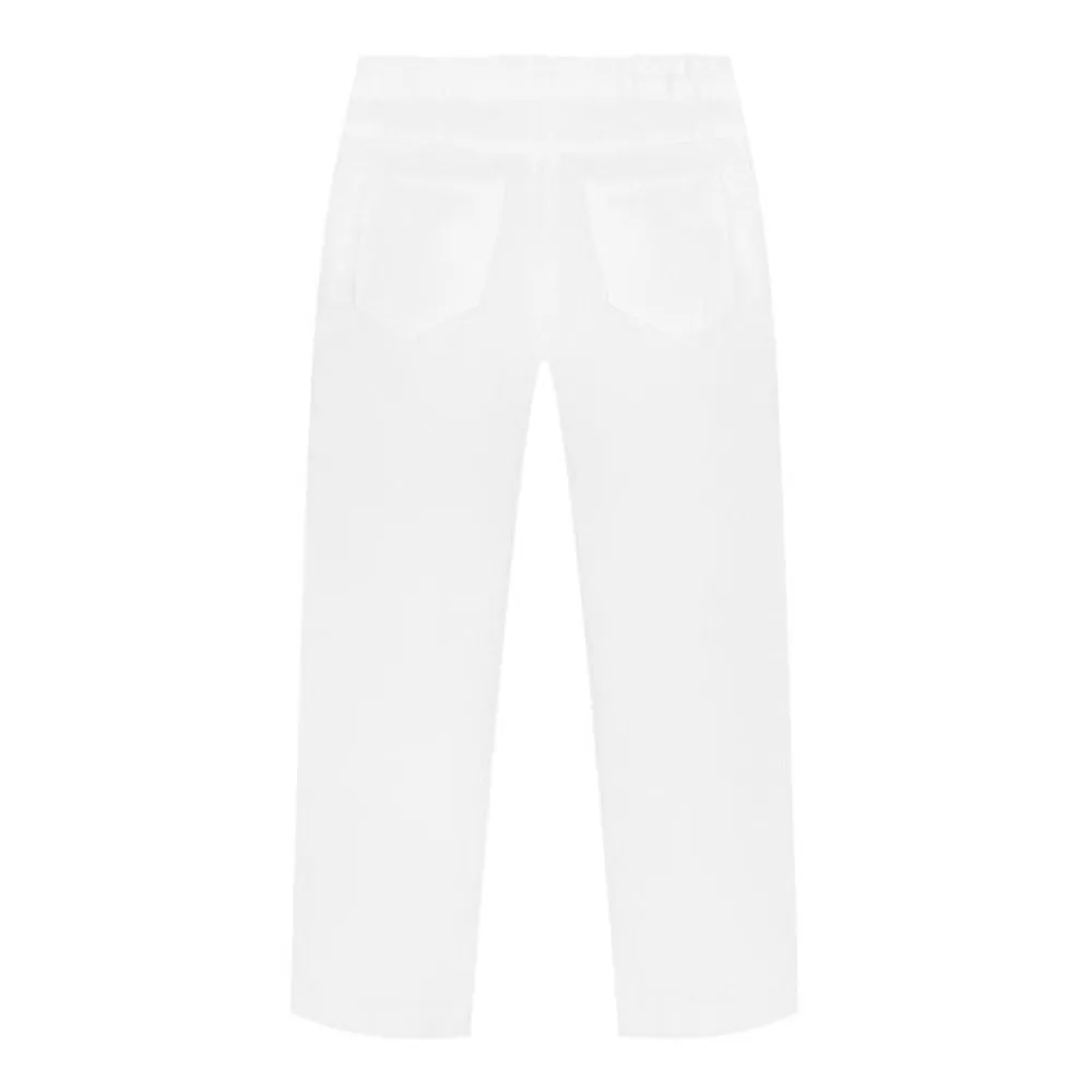 Drawstring Straight Leg Trousers