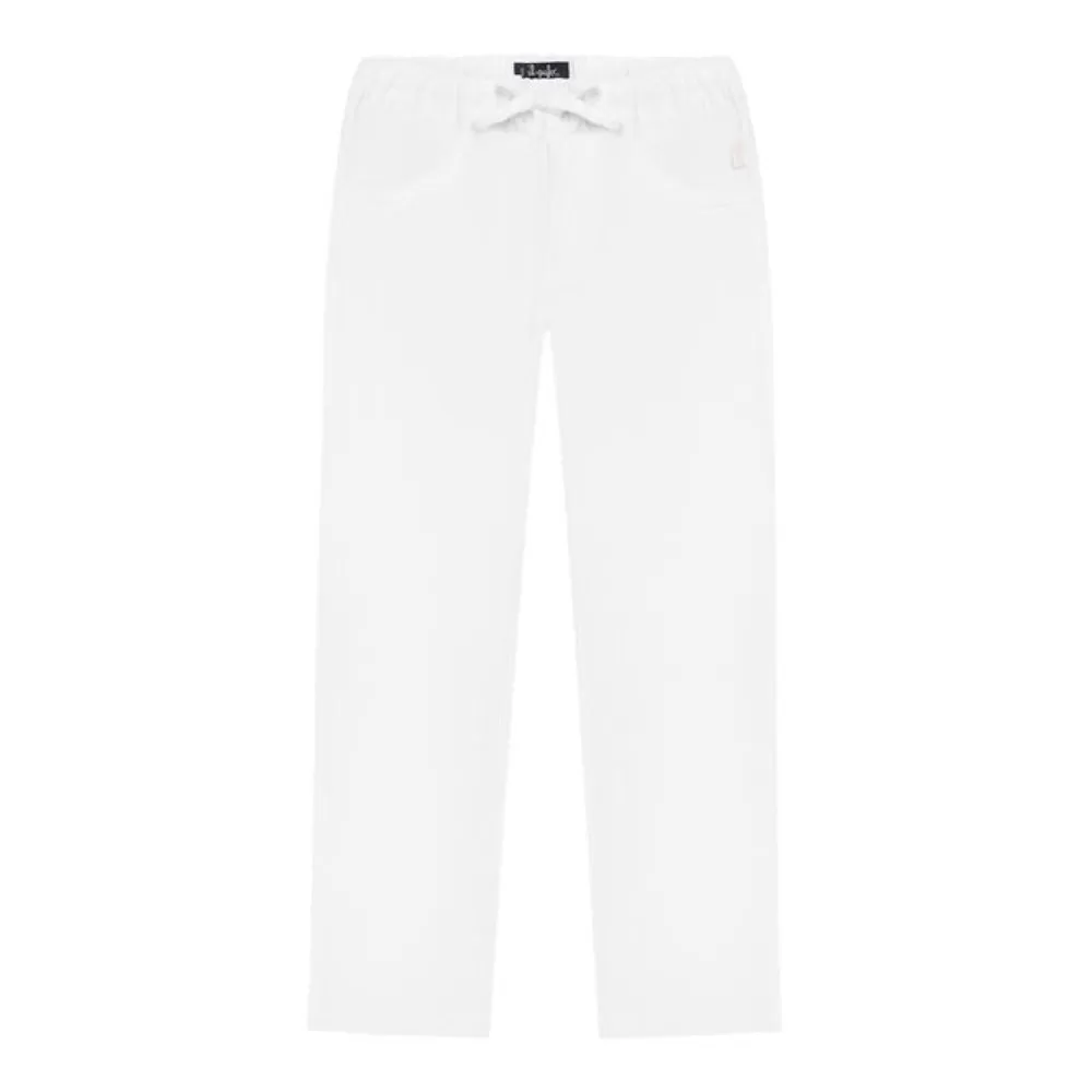 Drawstring Straight Leg Trousers