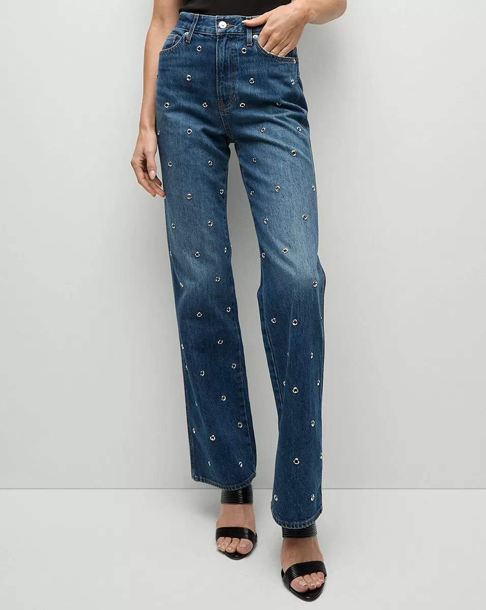 Dylan Grommet Straight-Leg Jean