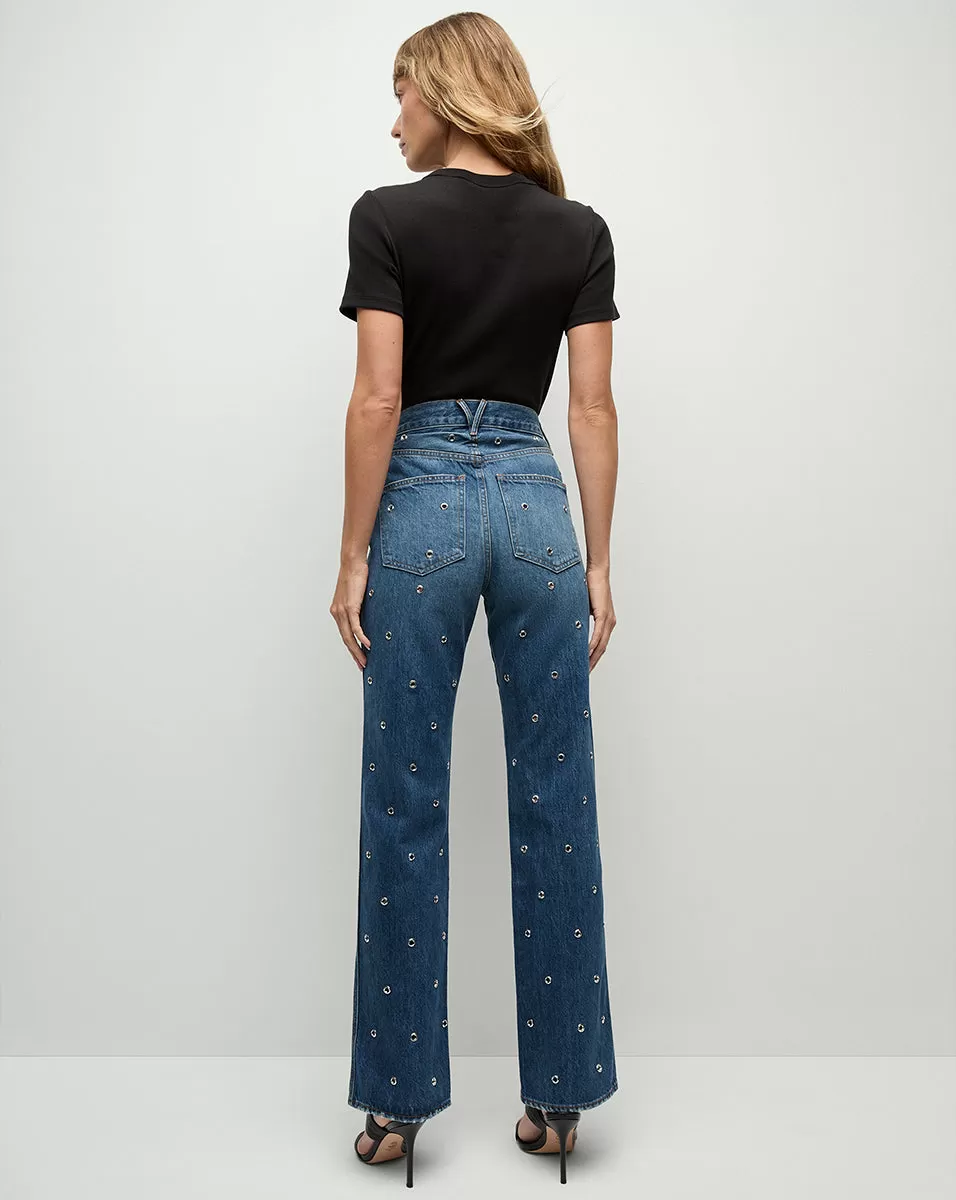 Dylan Grommet Straight-Leg Jean