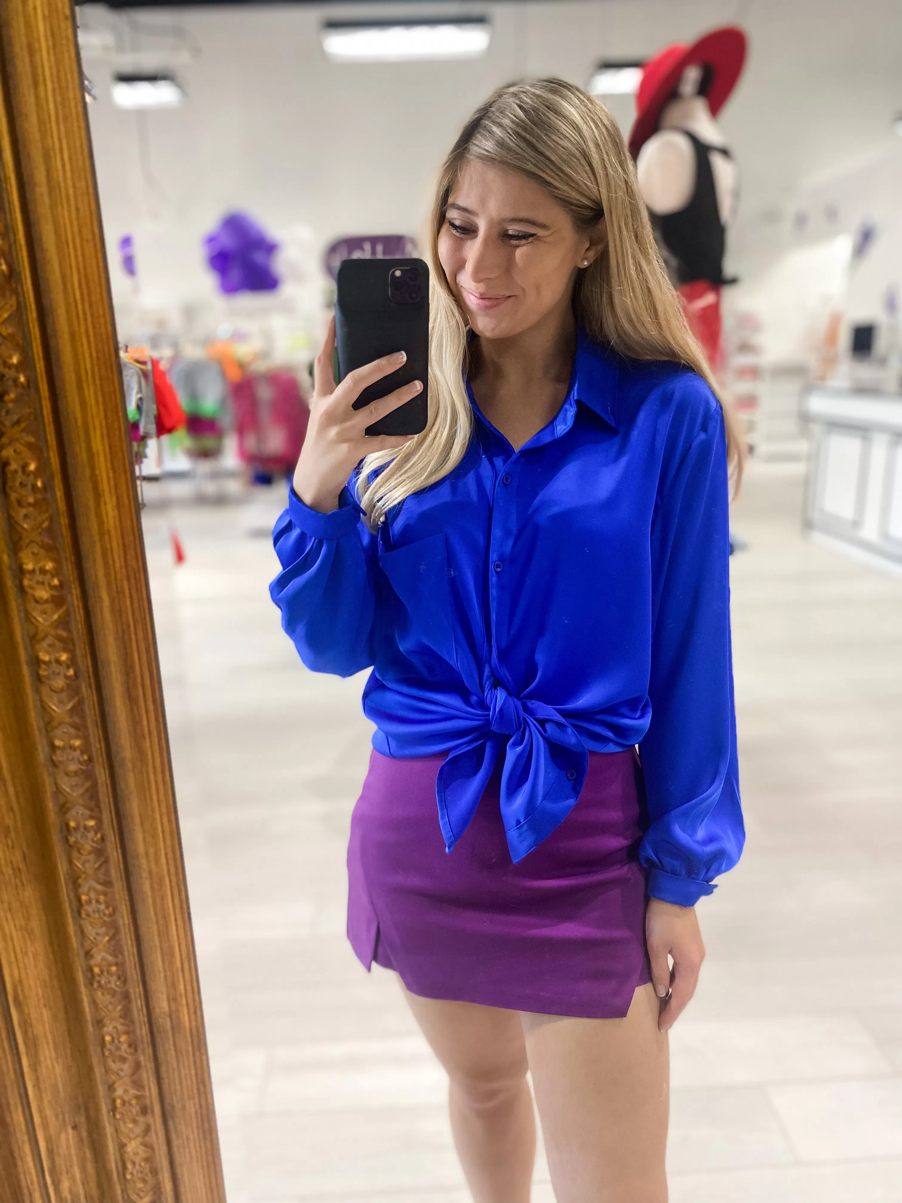 Electric Satin Top