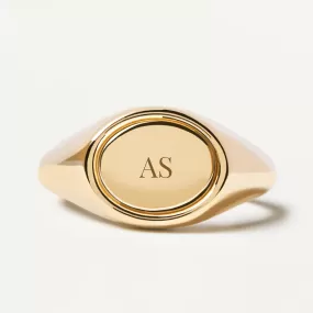 Engravable Octagonal Stamp Signet Ring