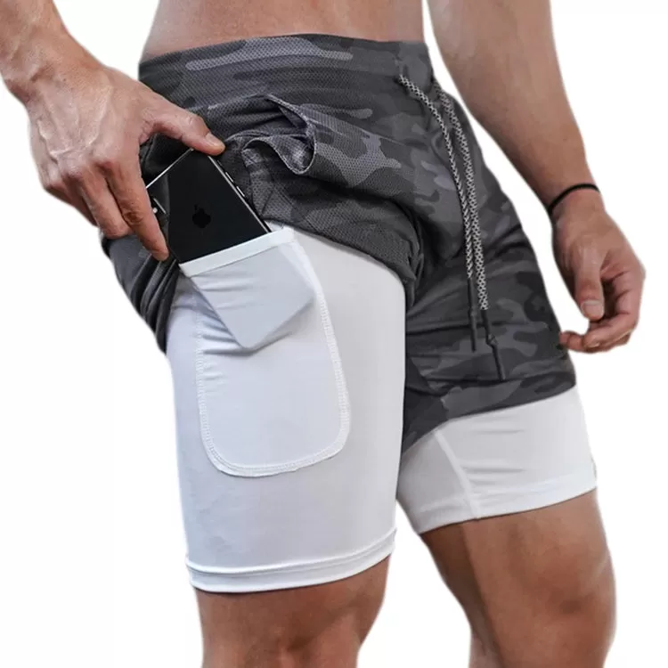 ESSENTIAL QUICKDRY POCKET 2 IN 1 7'' INSEAM RUNNING SHORTS