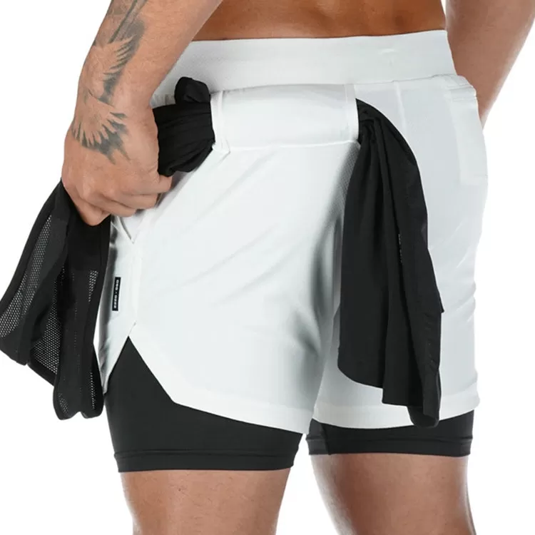 ESSENTIAL QUICKDRY POCKET 2 IN 1 7'' INSEAM RUNNING SHORTS