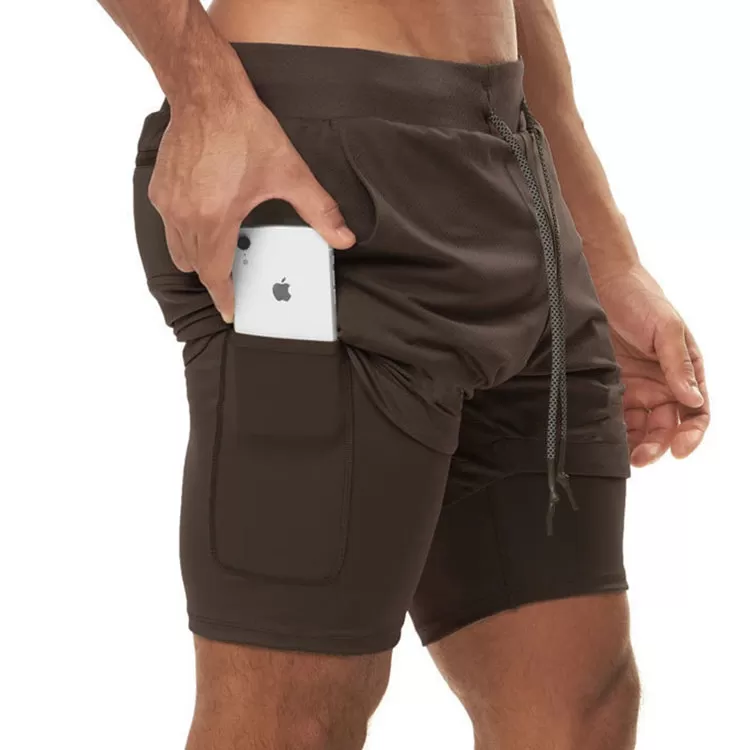 ESSENTIAL QUICKDRY POCKET 2 IN 1 7'' INSEAM RUNNING SHORTS