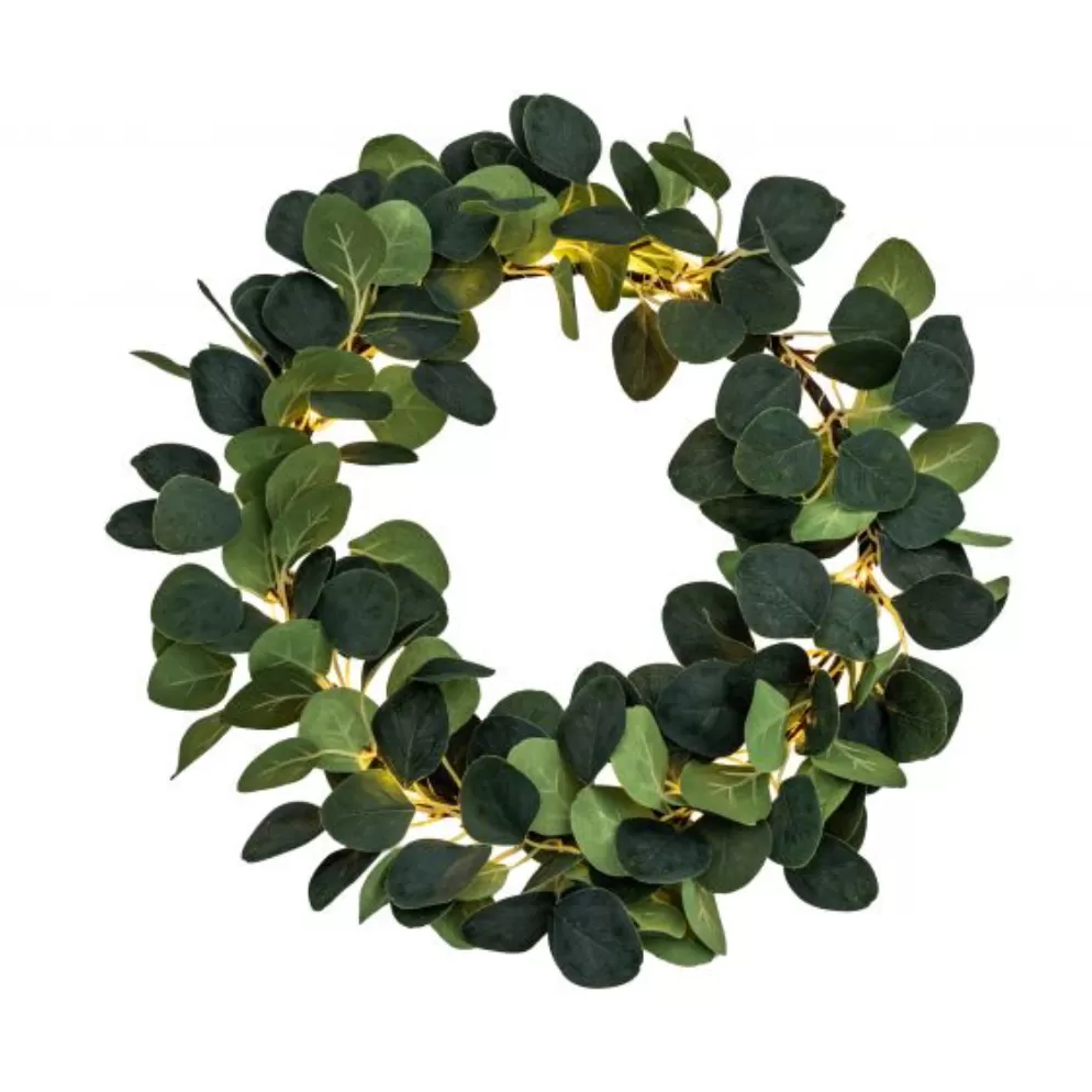 Eucalyptus Wreath with LED Lights