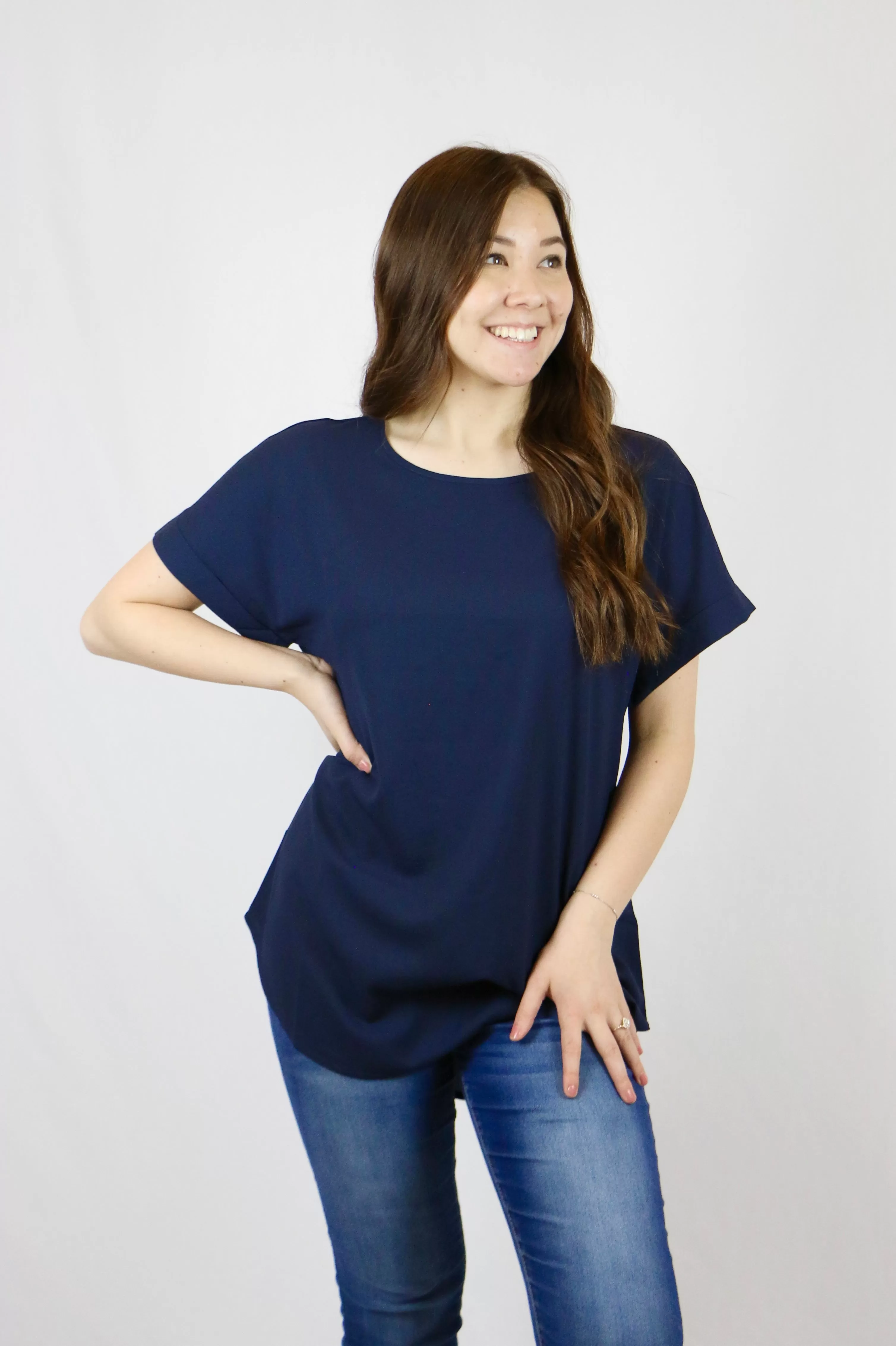 Faye Top - Navy