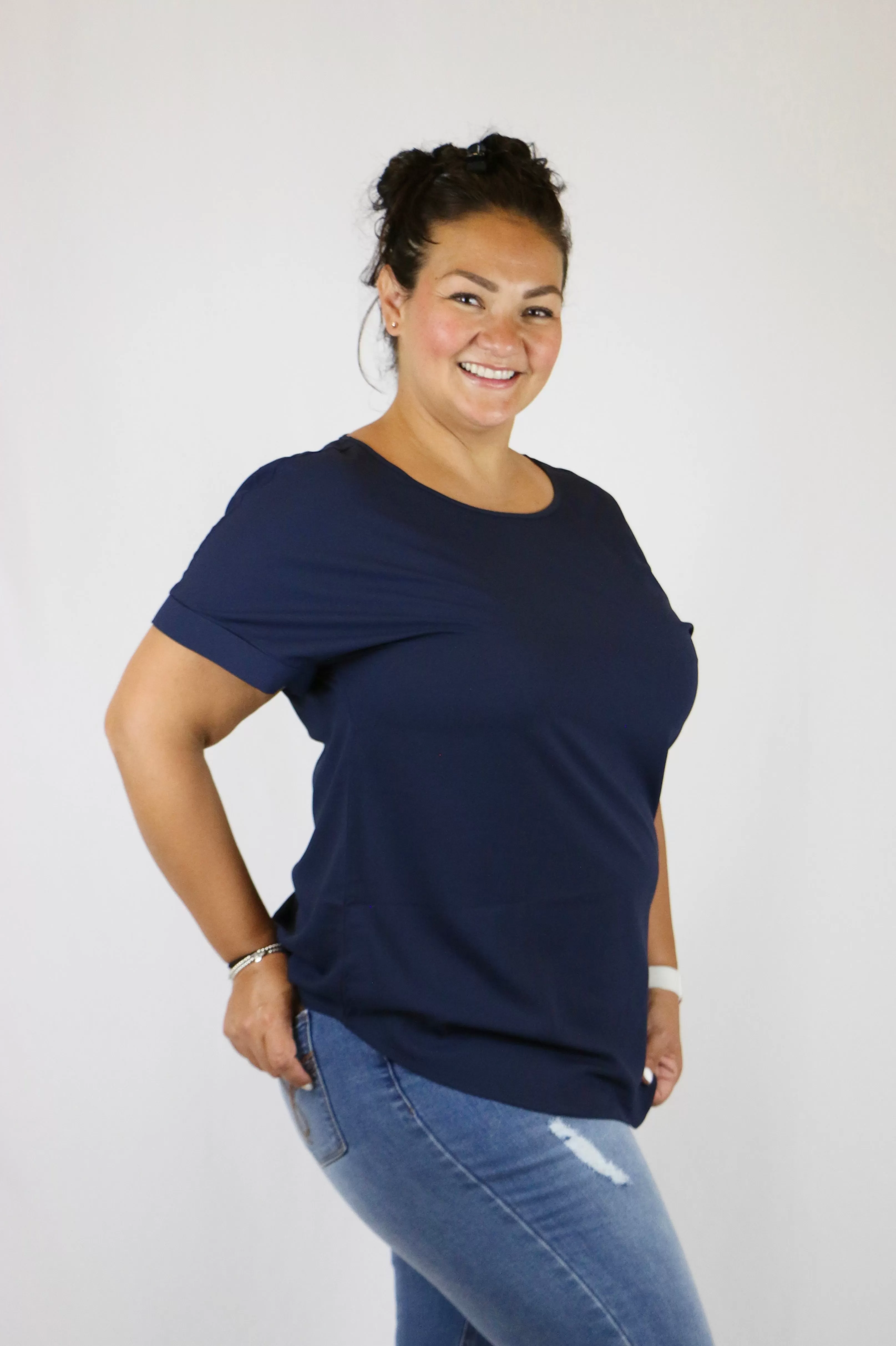 Faye Top - Navy