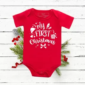 Fist Christmas Baby Bodysuit